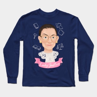 Lady Justice, RBG Long Sleeve T-Shirt